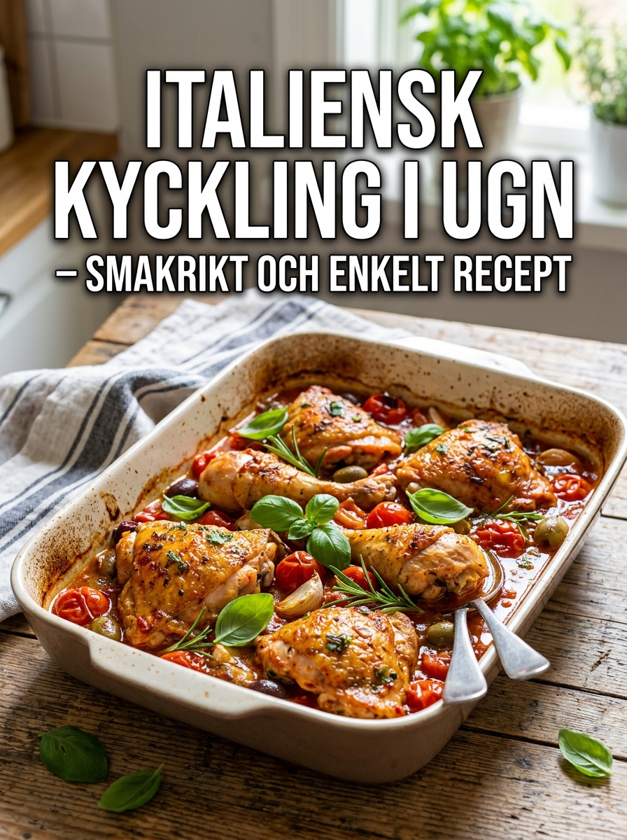 Italiensk kyckling i ugn: saftigt och smakrikt recept